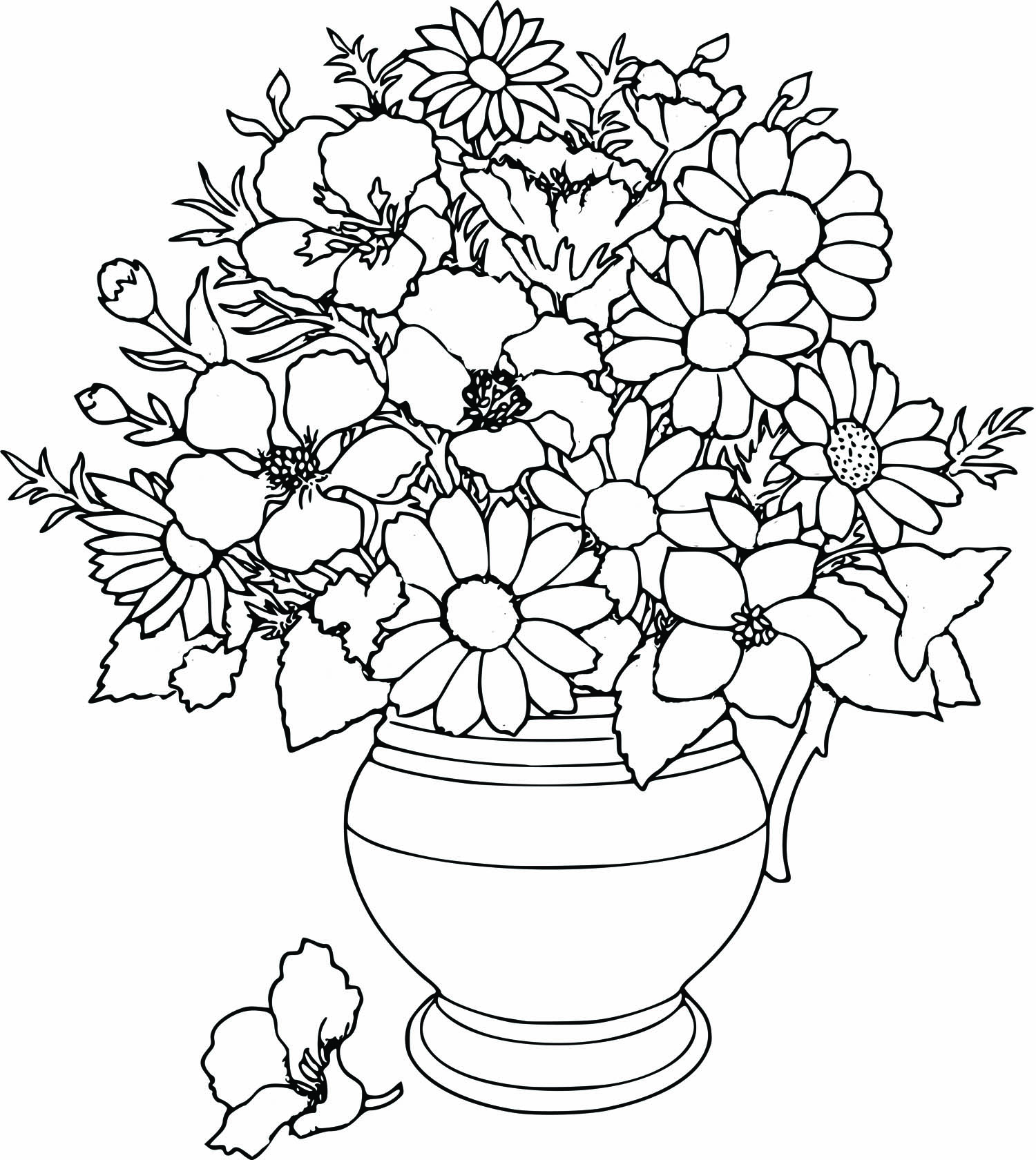 Coloring Pages (Flowers) 8